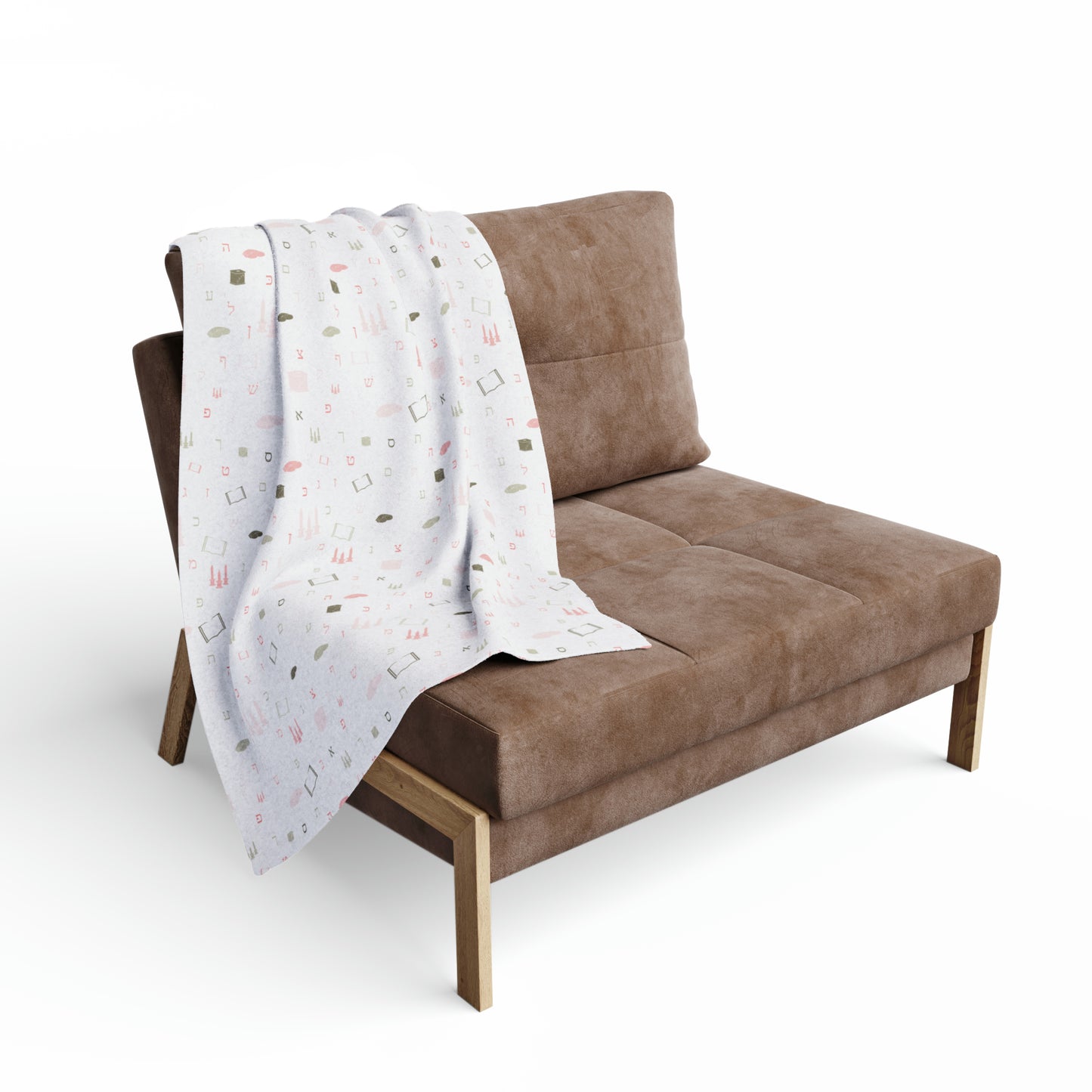 Mitzvah Girl Aleph Beis Arctic Fleece Blanket