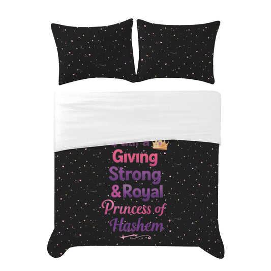 Princess of Hashem | Jewish Girls Twin Bedding Set