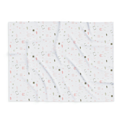 Mitzvah Girl Aleph Beis Arctic Fleece Blanket
