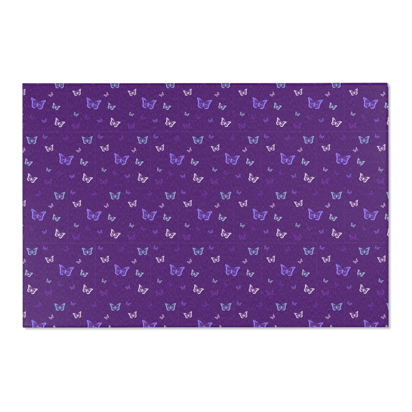 Purple Butterfly Area Rug