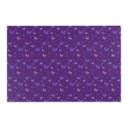 Purple Butterfly Area Rug