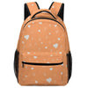 Pretty in Orange Aleph Beis Hearts Children's Backpack