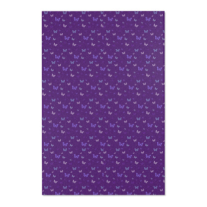 Purple Butterfly Area Rug