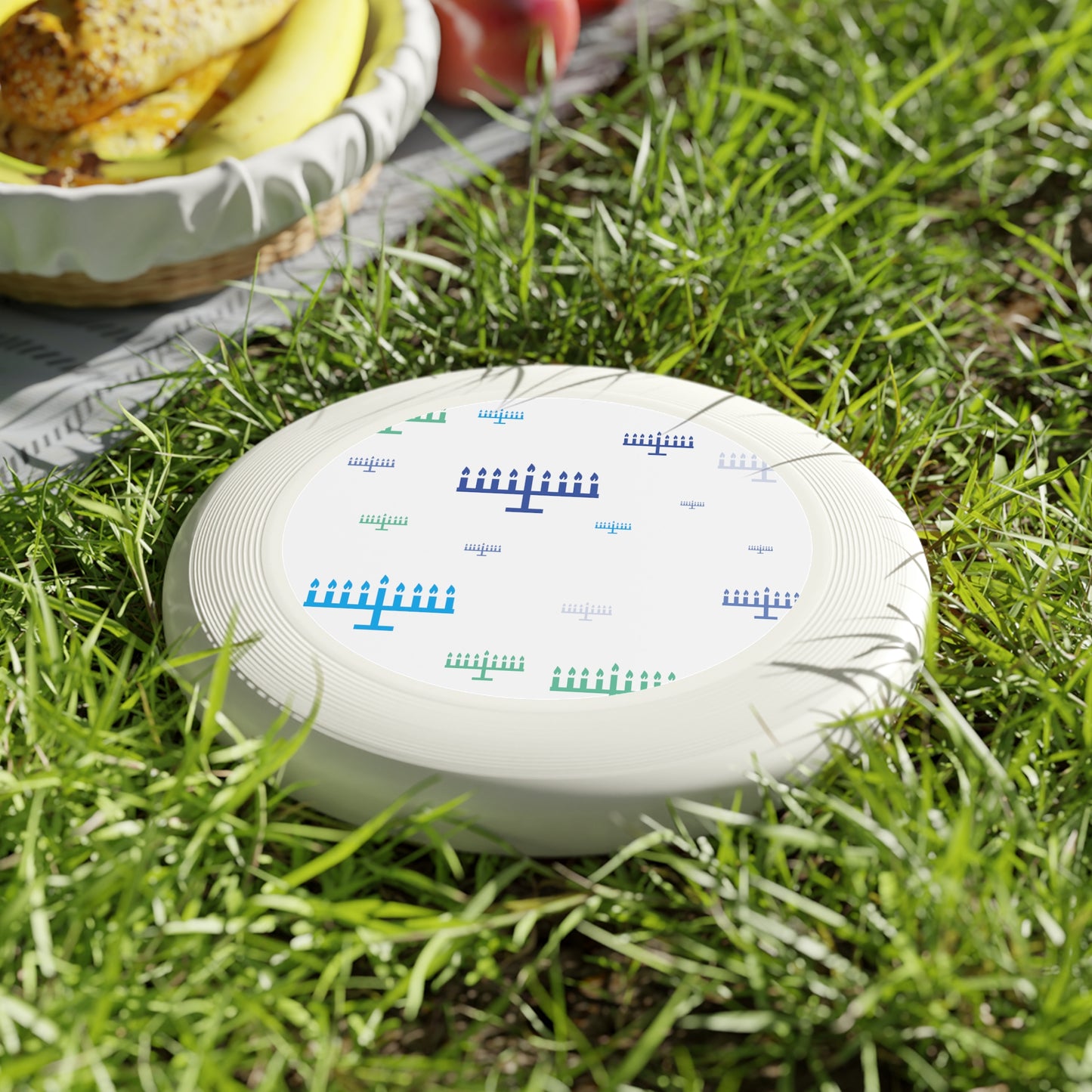 Menorah Chanukah Themed Wham-O Frisbee