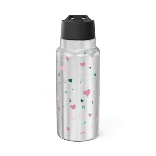 Pink Hearts Gator Tumbler, 32oz