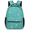 Pretty in Aqua Aleph Beis Hearts Children's Backpack