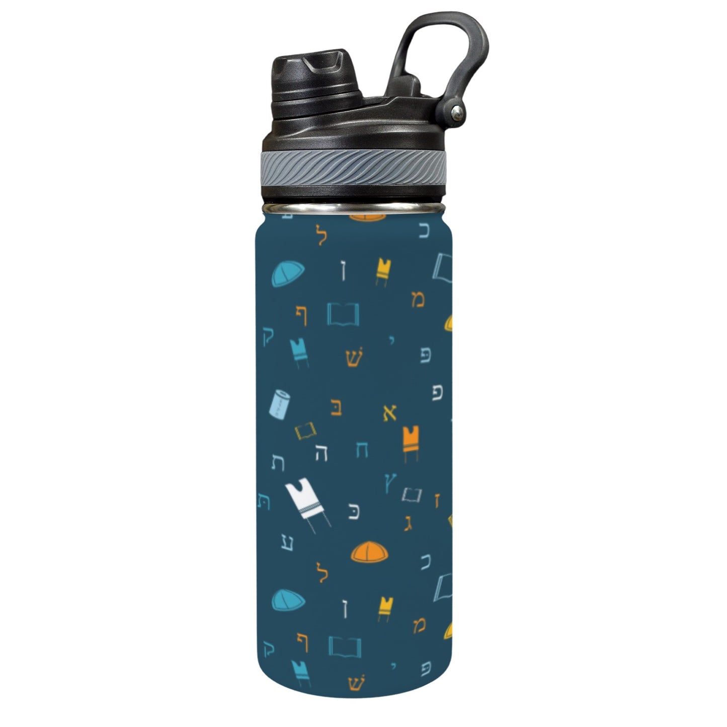 Mitzvah Boy Blue | Jewish Boys Insulated Water Bottle 18oz