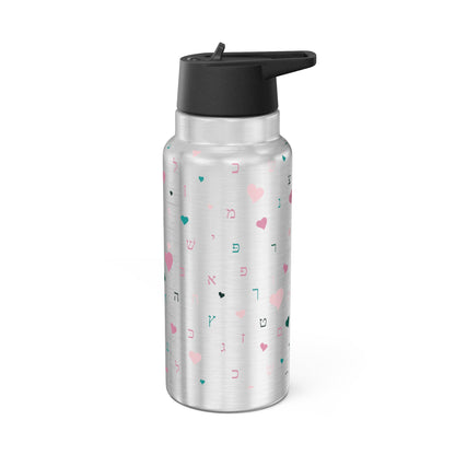 Pink Hearts Gator Tumbler, 32oz
