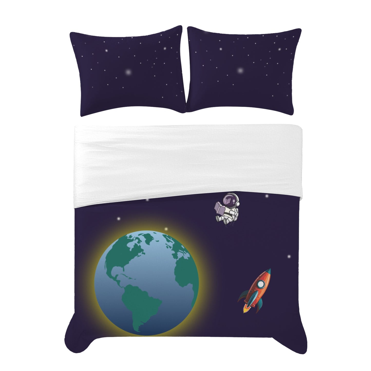 Astronaut Ari | Jewish Boys Twin Bedding Set