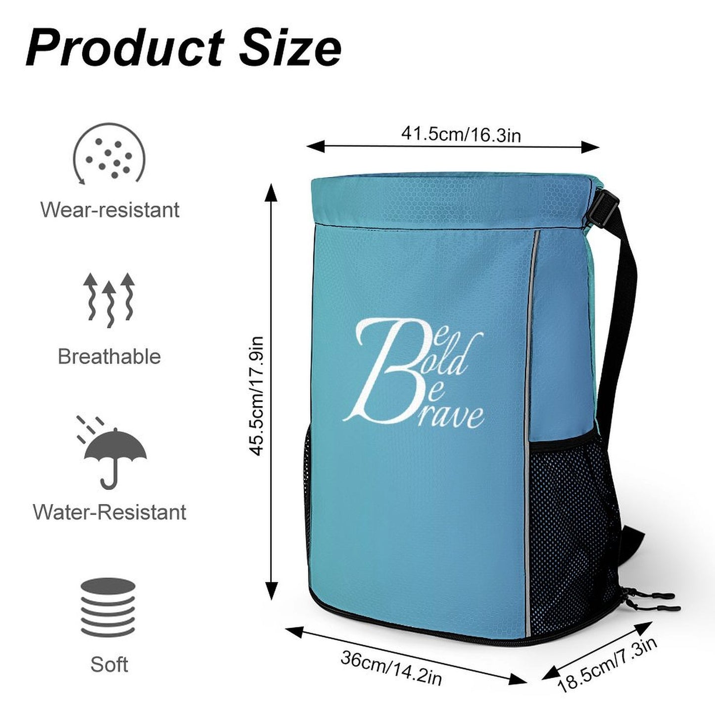 Be Bold Blue Jewish Girls Versatile Honeycomb Camp Bag
