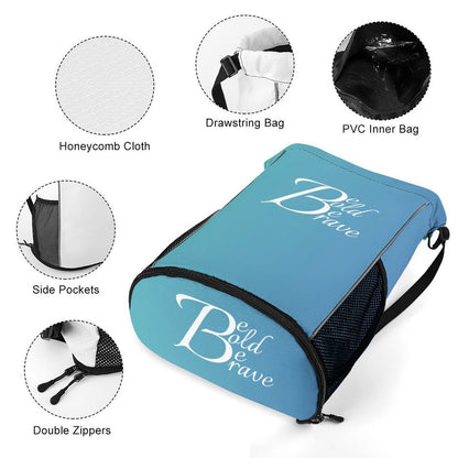 Be Bold Blue Jewish Girls Versatile Honeycomb Camp Bag