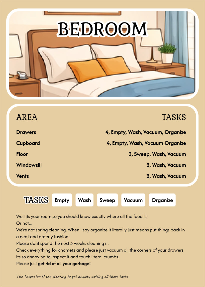 Pesach Cleaning Game - Printable Kit