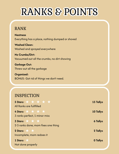 Pesach Cleaning Game - Printable Kit