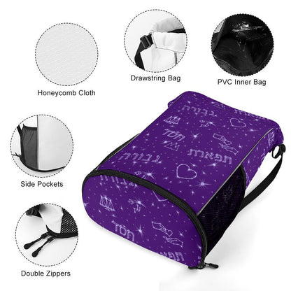 Chesed Gevurah Tiferes Jewish Girls Versatile Honeycomb Camp Bag