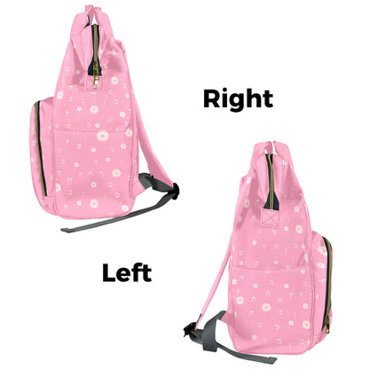 Pink Petal Letters Multi-Function Diaper Bag-New (Model 1688)