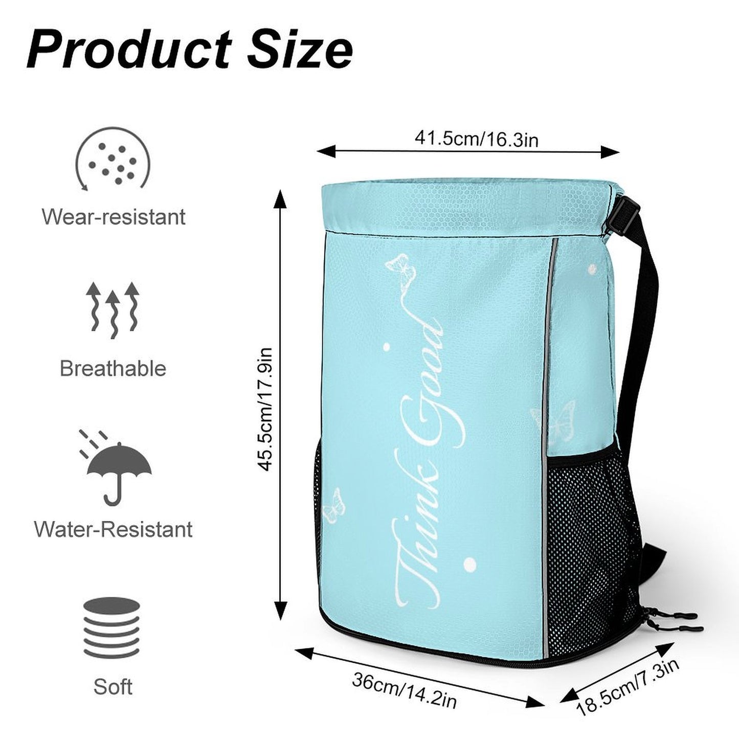 Think Good | Jewish Kids Drawstring Bag