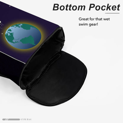 Astronaut Ari | Jewish Boys Drawstring Bag