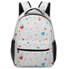 Summer Fun White Aleph Beis Hearts Children's Backpack