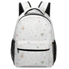 Muted Tones White Aleph Beis Hearts Children's Backpack