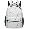 Calming Blues White Aleph Beis Hearts Children's Backpack