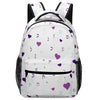Purple Hearts Rashi Letters Children's Backpack