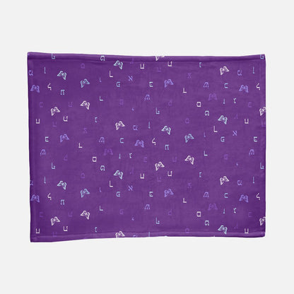 Purple Butterflies Minky Baby Blanket - 30" x 40"
