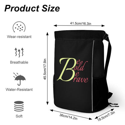Be Bold Be Brave Jewish Girls Versatile Honeycomb Camp Bag