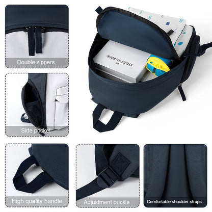 Numbers and Shapes White Toddler's Schoolbag