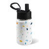 Mitzvah Boy White 12oz Toddlers Water Bottle with Straw Lid