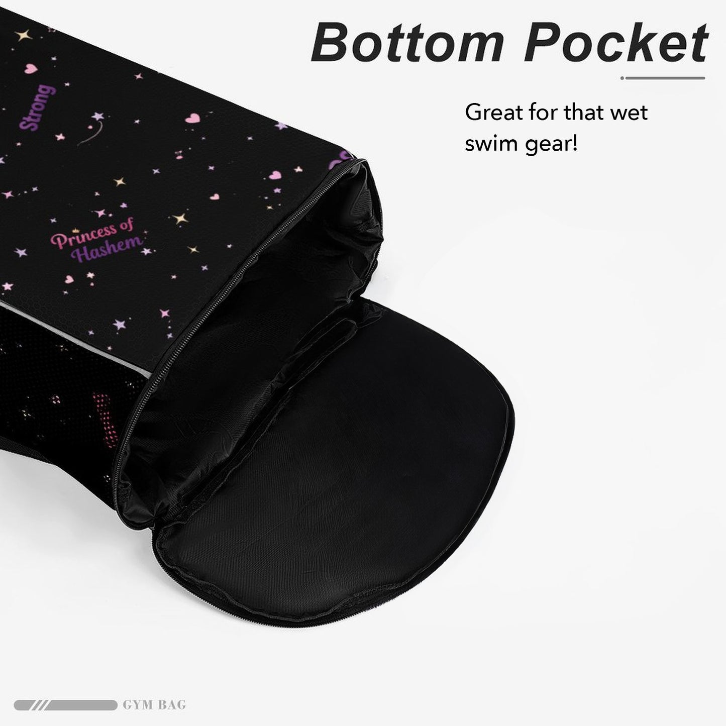 Princess WordArt | Jewish Girls Drawstring Bag