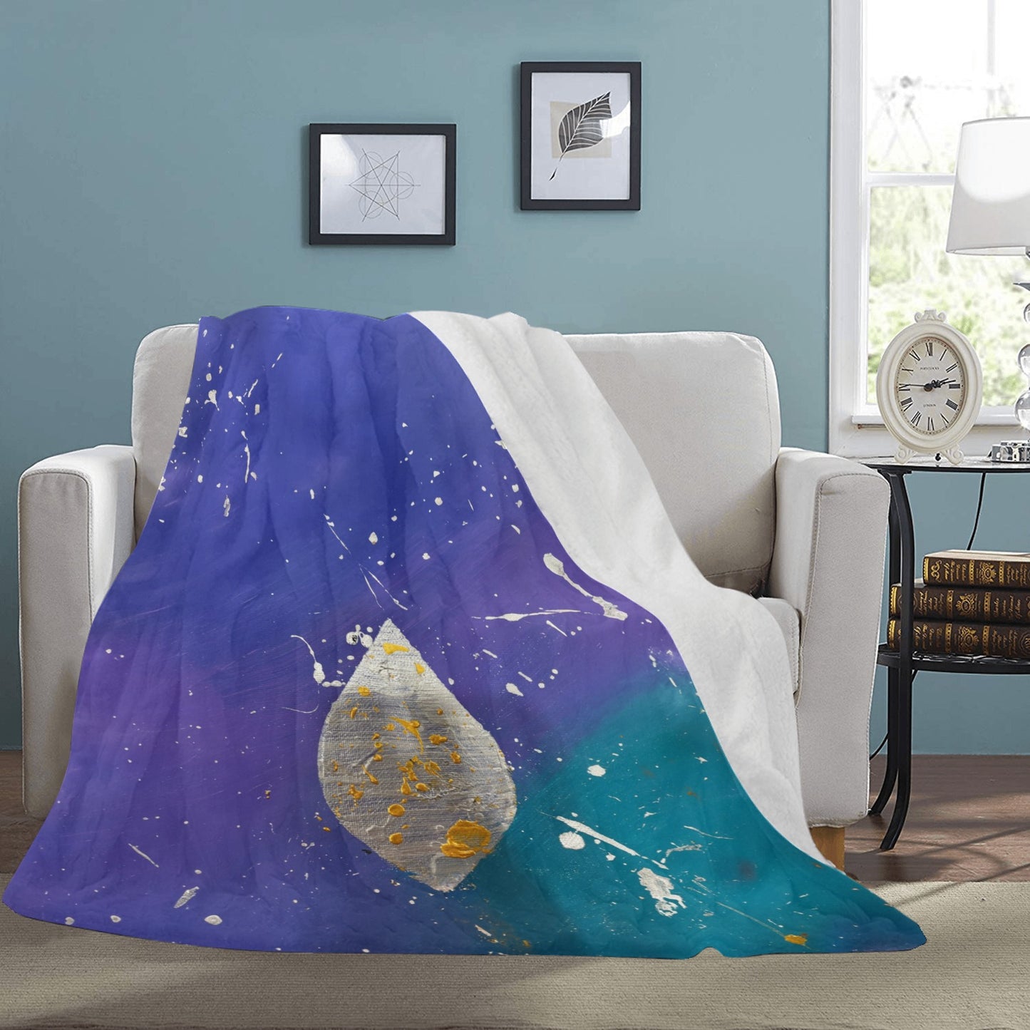 White Flame - by Chana Ultra-Soft Micro Fleece Blanket 70''x80''