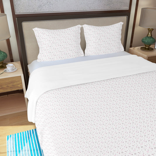 Light Pink Aleph Beis Three Piece Duvet Cover Set