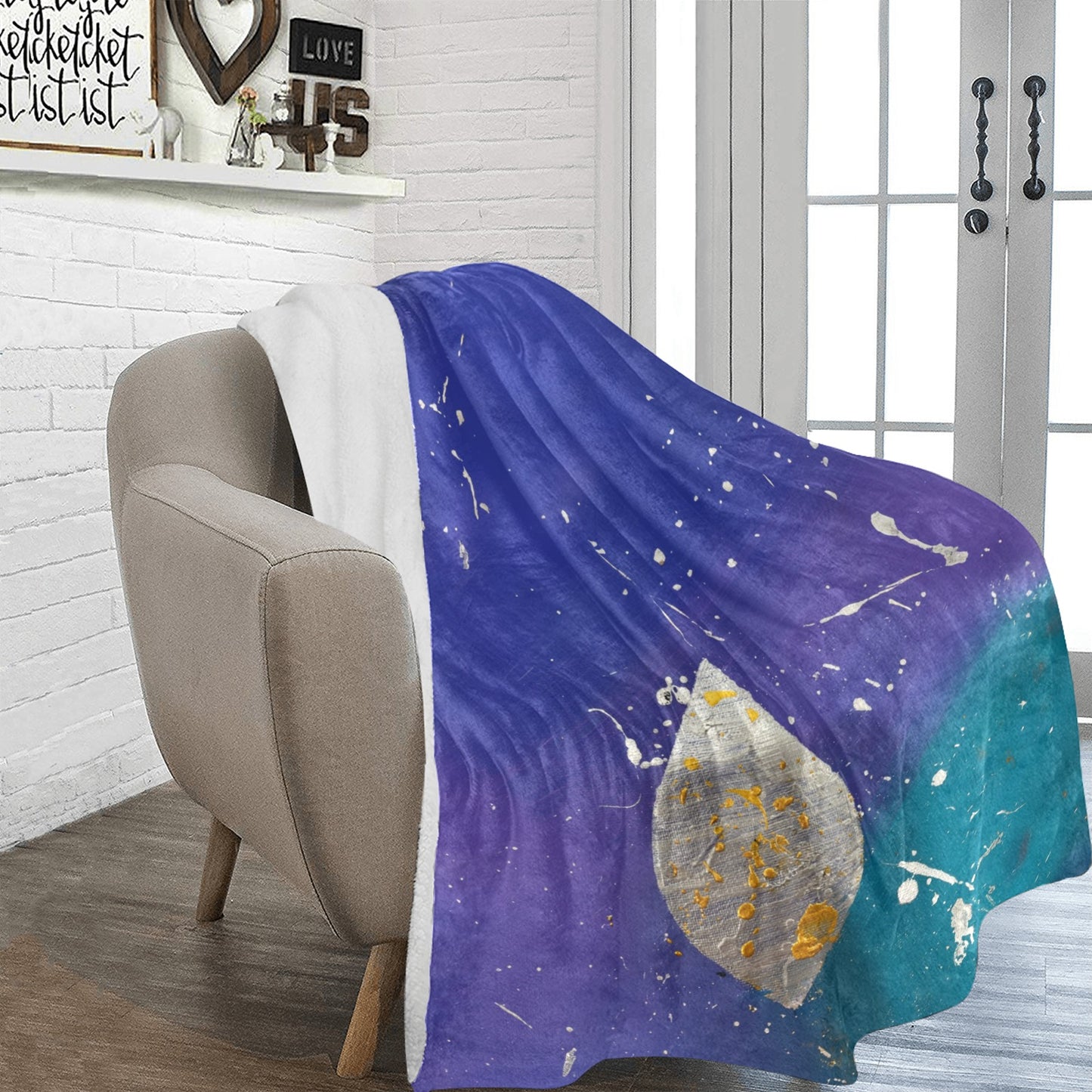 White Flame - by Chana Ultra-Soft Micro Fleece Blanket 70''x80''