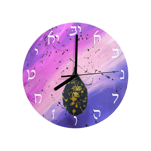 Black Flame - by Chana MDF Wall Clock