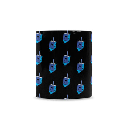 Blue Dreidel Custom Morphing Mug (11oz)
